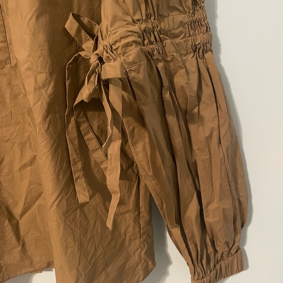 TIBI Sculpted Mock Neck Balloon Sleeve Top - Picture 8 of 9